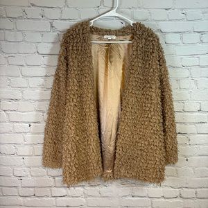 Socialite Nordstrom Fuzzy Faux Fur Jacket Size Small